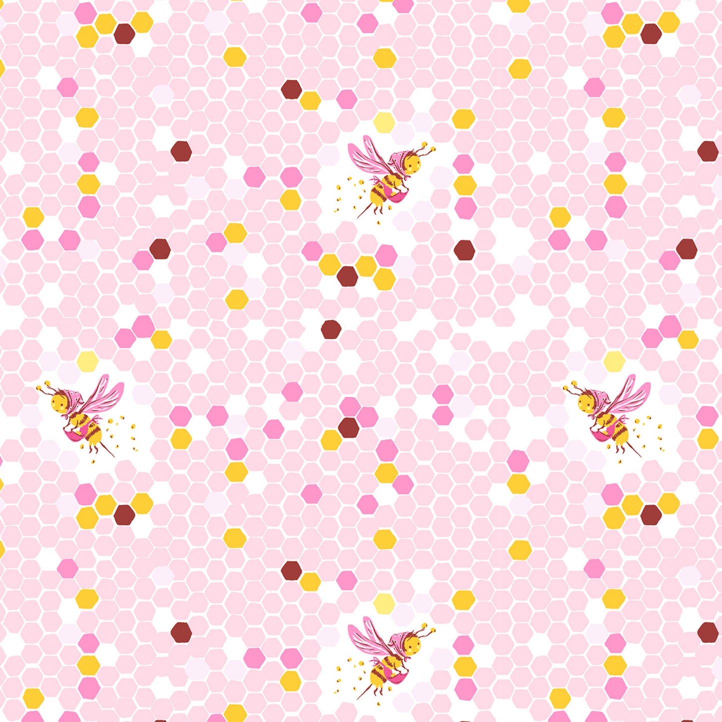 Manufacturer: Windham Fabrics
Designer: Heather Ross
Collection: Studio Edit
Print Name: Pink Hex Bee
Material: 100% Cotton
Weight: Quilting
SKU: 37025D-6
Width: 44 inches