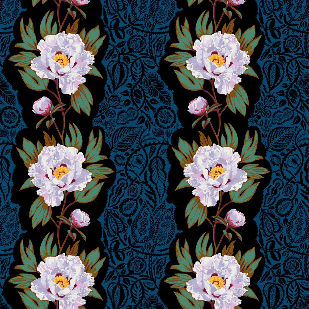 Manufacturer: Anna Maria Textiles for Northcott Fabrics
Designer: Anna Maria Parry
Collection: Overdressed
Print Name: Triumph in Sink
Material: 100% Cotton
Weight: Quilting
SKU: AMT153-99L
Width: 44 inches