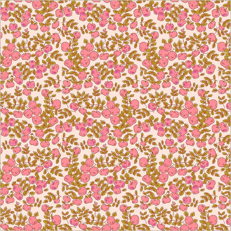 Manufacturer: Windham Fabrics
Designer: Heather Ross
Collection: Heather Ross Favorites
Print Name: Apples in Blush
Material: 100% Cotton
Weight: Quilting
SKU: 53849D-1
Width: 44 inches