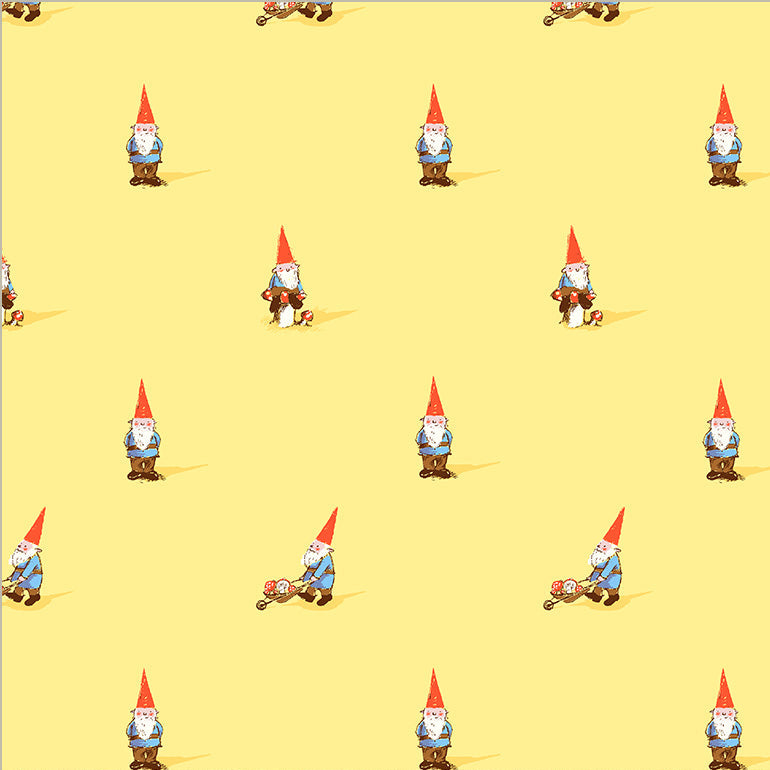 Manufacturer: Windham Fabrics
Designer: Heather Ross
Collection: Heather Ross Favorites
Print Name: Yellow Gnomes
Material: 100% Cotton
Weight: Quilting
SKU: 54324D-2
Width: 44 inches