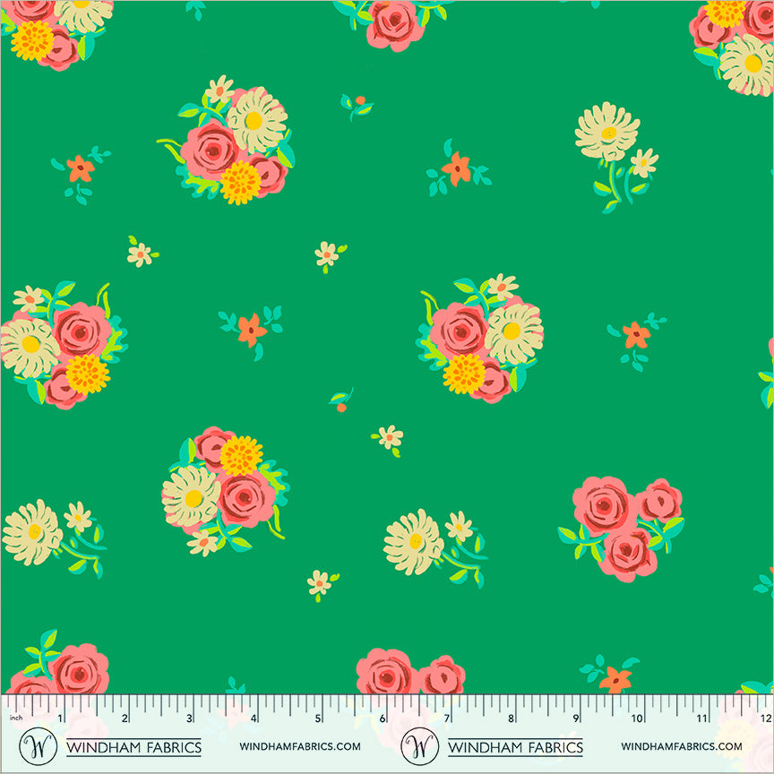 Manufacturer: Windham Fabrics
Designer: Heather Ross
Collection: Boat Race
Print Name: Denyse Floral in Green
Material: 100% Cotton
Weight: Quilting
SKU: 55606D-12
Width: 44 inches