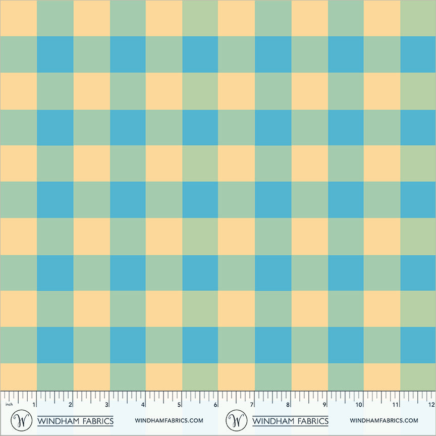 PREORDER || Windham Fabrics - Heather Ross - Boat Race - Picnic Big in Sky Blue - APRIL 2027