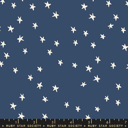 Manufacturer: Ruby Star Society Designer: Alexia Abegg Collection: Starry Print Name: Bluebell Material: 100% Cotton  Weight: Quilting  SKU: RS4109-60 Width: 44 inches