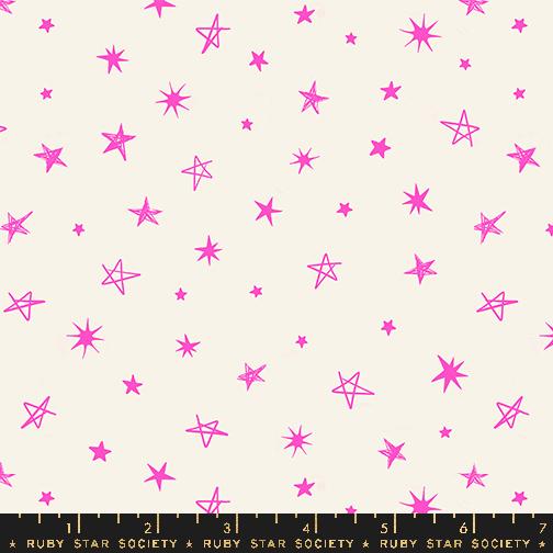 Manufacturer: Ruby Star Society Designer: Sarah Watts Collection: Teddy and the Bears Print Name: Rockstar in Glow Rose Material: 100% Cotton Weight: Quilting SKU: RS2106-14 Width: 44 inches