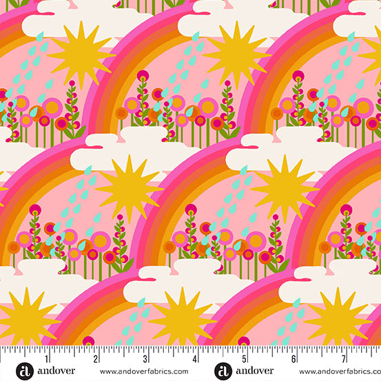 Manufacturer: Andover Fabrics Designer: Alison Glass Collection: Postmark Print Name: First Day in Taffy Material: 100% Cotton Weight: Quilting SKU: A-1126-E Width: 44 inches