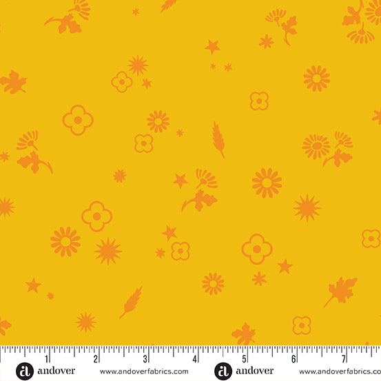 Manufacturer: Andover Fabrics Designer: Alison Glass Collection: Postmark Print Name: Margin in Daffodil Material: 100% Cotton Weight: Quilting SKU: A-1129-Y Width: 44 inches