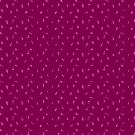 Manufacturer: Andover Fabrics Designer: Libs Elliott Collection: Atomic Print Name: Lightning Bolt in Cherry Material: 100% Cotton Weight: Quilting  SKU: A-749-E2 Width: 44 inches