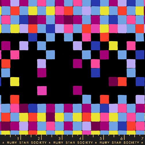 Manufacturer: Ruby Star Society
Designer: Sarah Watts
Collection: Glow Garden
Print Name: Pixels in Black
Material: 100% Cotton
Weight: Quilting
SKU: RS2117-19
Width: 44 inches