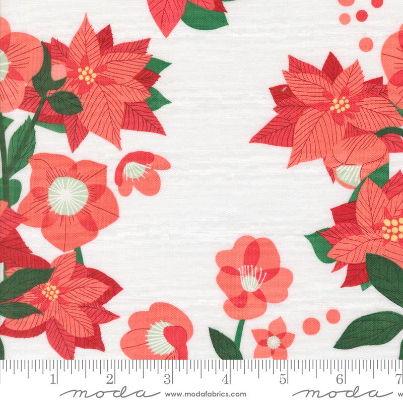 Manufacturer: Moda Fabrics
Designer: Lizzy House
Collection: Tiny Christmas
Print Name: Pointsettia in Snow
Material: 100% Cotton
Weight: Quilting
SKU: 37130-11
Width: 44 inches