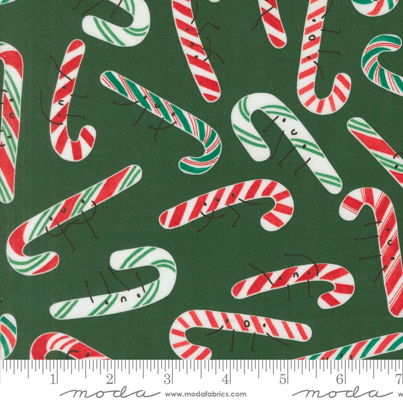 Manufacturer: Moda Fabrics
Designer: Lizzy House
Collection: Tiny Christmas
Print Name: Candy Cane in Pine
Material: 100% Cotton
Weight: Quilting
SKU: 37134-19
Width: 44 inches