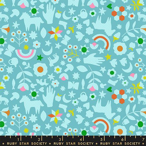 Manufacturer: Ruby Star Society
Designer: Alexia Abegg
Collection: Catnap
Print Name: Little Luck in Turquoise
Material: 100% Cotton
Weight: Quilting
SKU: RS4131-15
Width: 44 inches