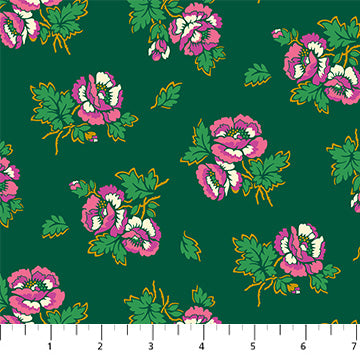 Manufacturer: Figo Fabrics Designer: Heather Bailey Collection: Wild Abandon Print Name: Unbound in Teal Material: 100% Cotton  Weight: Quilting  SKU: 90894-74 Width: 44 inches