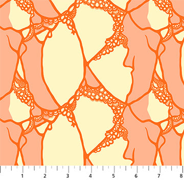 Manufacturer: Figo Fabrics Designer: Heather Bailey Collection: Wild Abandon Print Name: Entangled in Blush Material: 100% Cotton Weight: Quilting SKU: 90895-56 Width: 44 inches