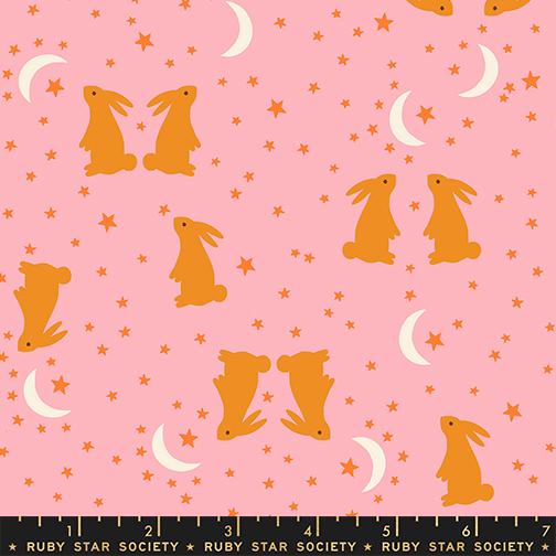 Manufacturer: Ruby Star Society
Designer: Alexia Abegg
Collection: Mystic Fable
Print Name: Bunnies in Rosebud
Material: 100% Cotton
Weight: Quilting
SKU: RS4147-13
Width: 44 inches