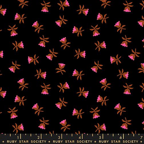 Manufacturer: Ruby Star Society
Designer: Alexia Abegg
Collection: Mystic Fable
Print Name: Sweetflower in Soft Black
Material: 100% Cotton
Weight: Quilting
SKU: RS4151-18
Width: 44 inches
