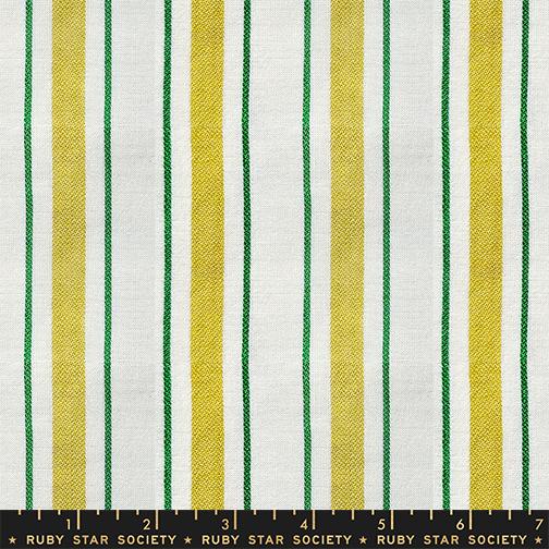 Manufacturer: Ruby Star Society
Designer: Alexia Abegg
Collection: Warp and Weft Mystic Fable
Print Name: Festival Stripe in Golden
Material: 100% Cotton Woven
Weight: Quilting
SKU: RS4159-11
Width: 44 inches