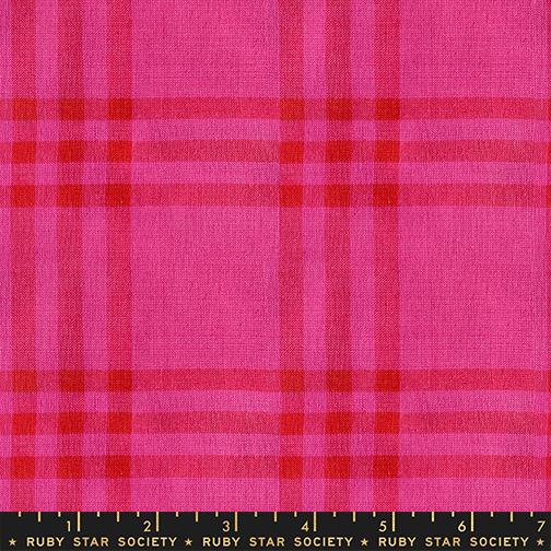 Manufacturer: Ruby Star Society
Designer: Alexia Abegg
Collection: Warp and Weft Mystic Fable
Print Name: Horizon Plaid in Pink
Material: 100% Cotton Woven
Weight: Quilting
SKU: RS4160-11
Width: 44 inches