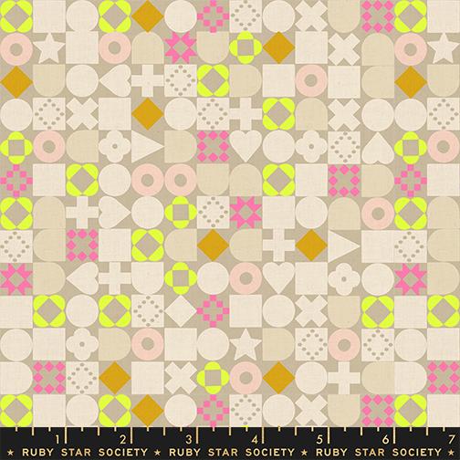 Manufacturer: Ruby Star Society
Designer: Rashida Coleman-Hale
Collection: LoFi Linens
Print Name: Blocked in Khaki
Material: 85% Cotton/15% Linen
Weight: Quilting
SKU: RS1134-13CL
Width: 44 inches