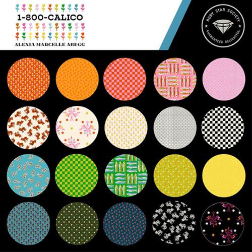 This factory cut FAT QUARTER bundle contains 27 quilting cotton prints from 1 800 Calico by Alexia Abegg for Ruby Star Society.
Manufacturer: Ruby Star Society
Designer: Alexia Abegg
Collection: 1 800 Calico
Material: 100% Cotton
Weight: Quilting