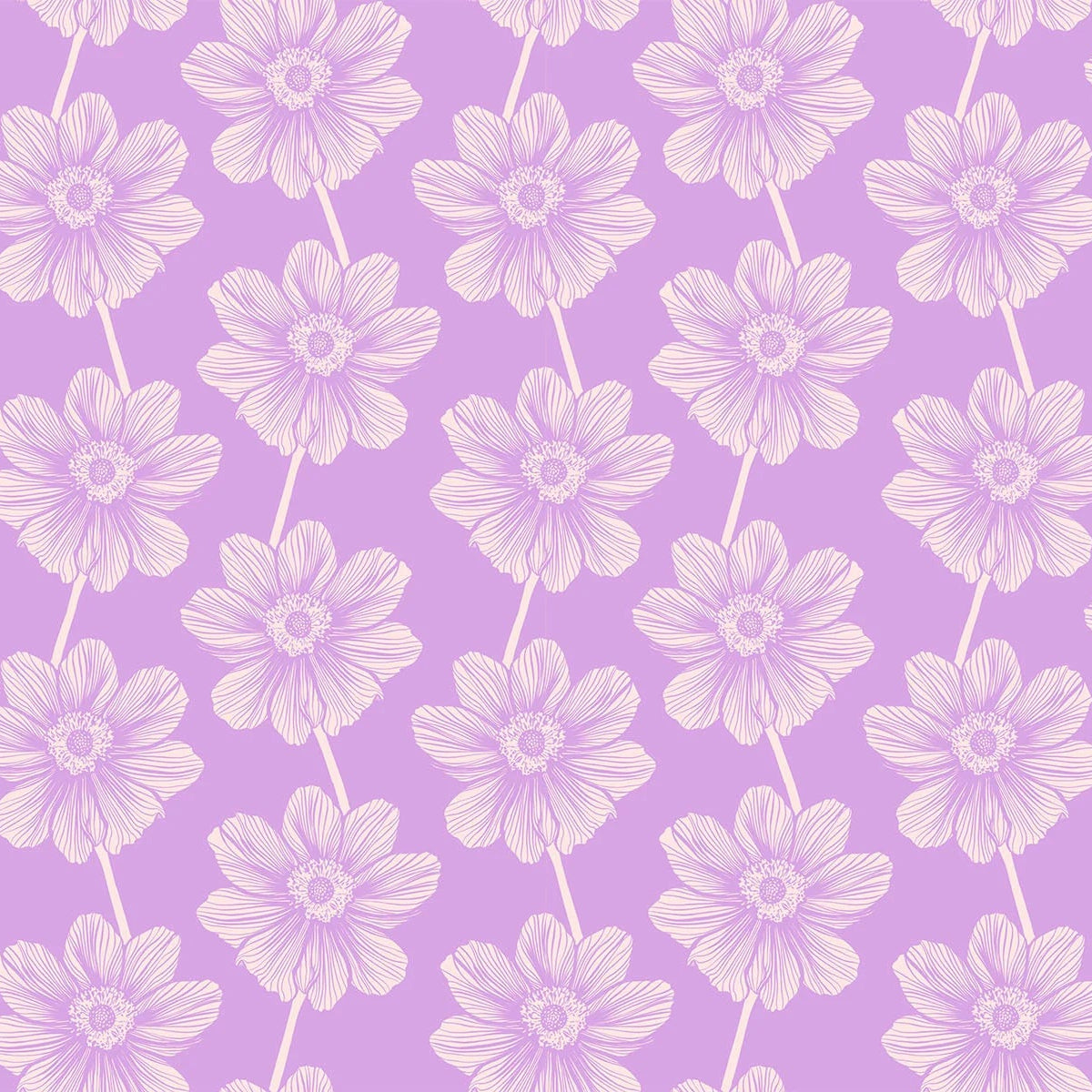Manufacturer: Anna Maria Textiles for Northcott Fabrics
Designer: Anna Maria Parry
Collection: Indelible
Print Name: Anemone in Lilac
Material: 100% Cotton
Weight: Quilting
SKU: AMT1000-83V
Width: 44 inches