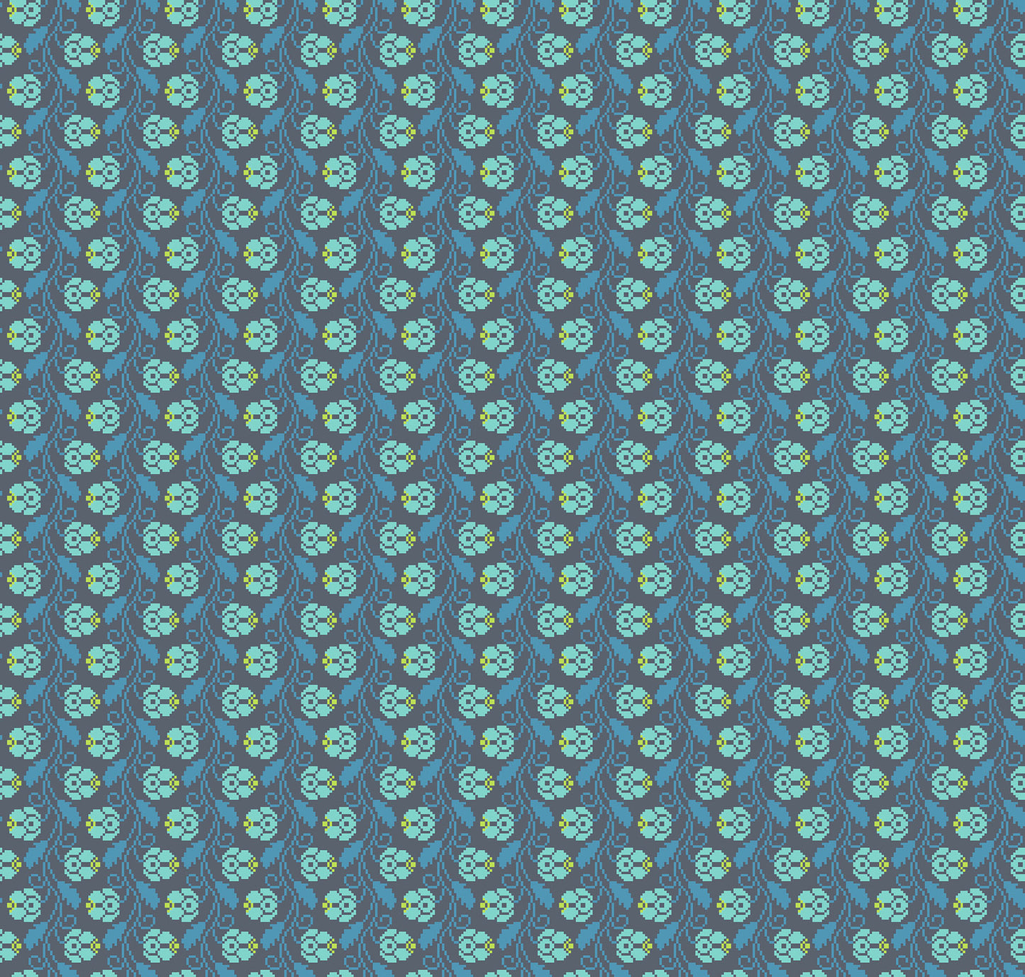 Anna Maria Textiles - Heiress - Curled Vine in Dusk