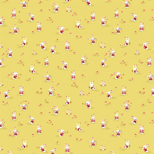 Manufacturer: Riley Blake Designs Designer: Jill Howarth Collection: Down the Rabbit Hole Print Name: Chase in Yellow Material: 100% Cotton Weight: Quilting SKU: C12944R-YELLOW Width: 44 inches