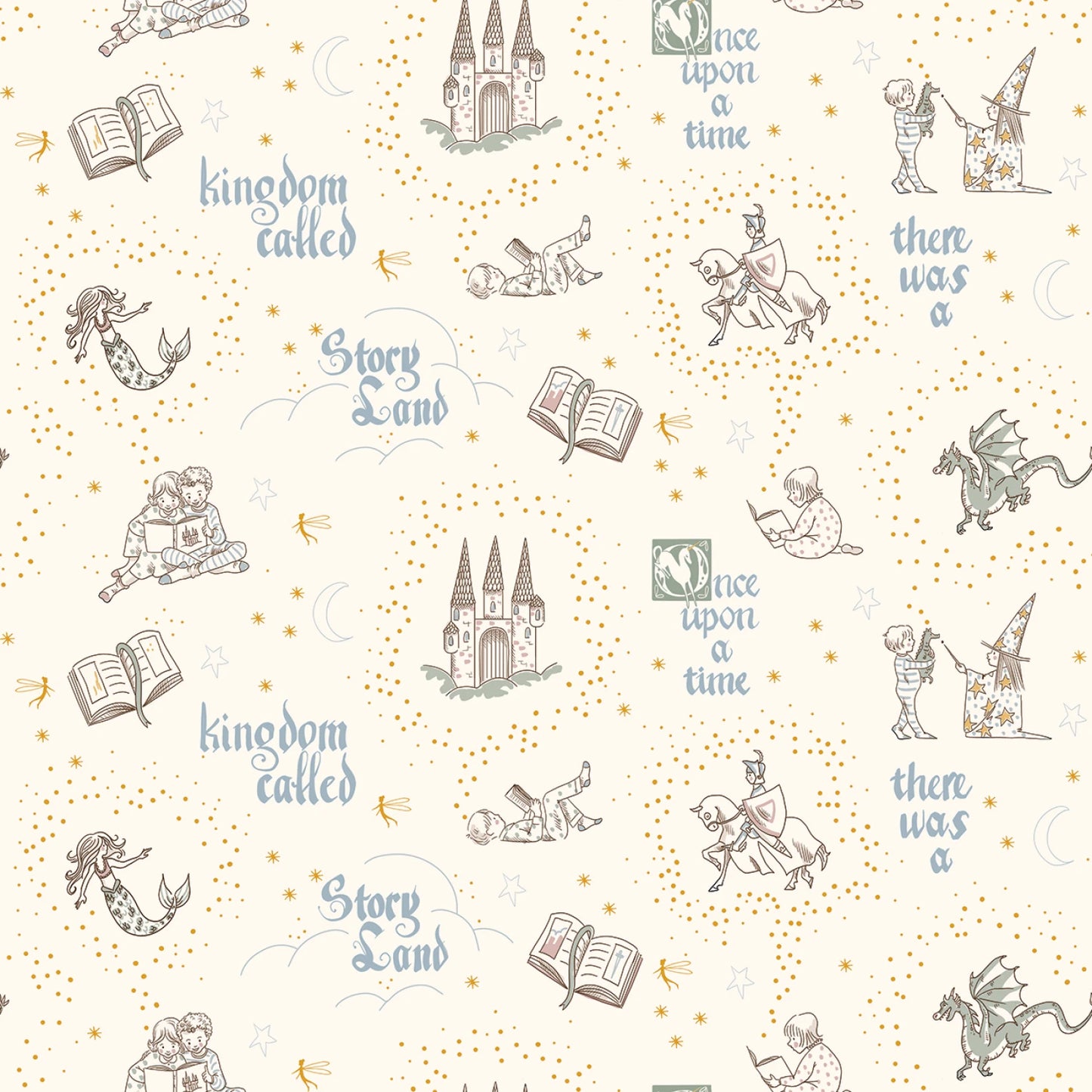 Manufacturer: Riley Blake Designs
Designer: Sarah Jane
Collection: Story Land
Print Name: Once Upon a Time in Cream
Material: 100% Cotton
Weight: Quilting
SKU: C18301R-CREAM
Width: 44 inches