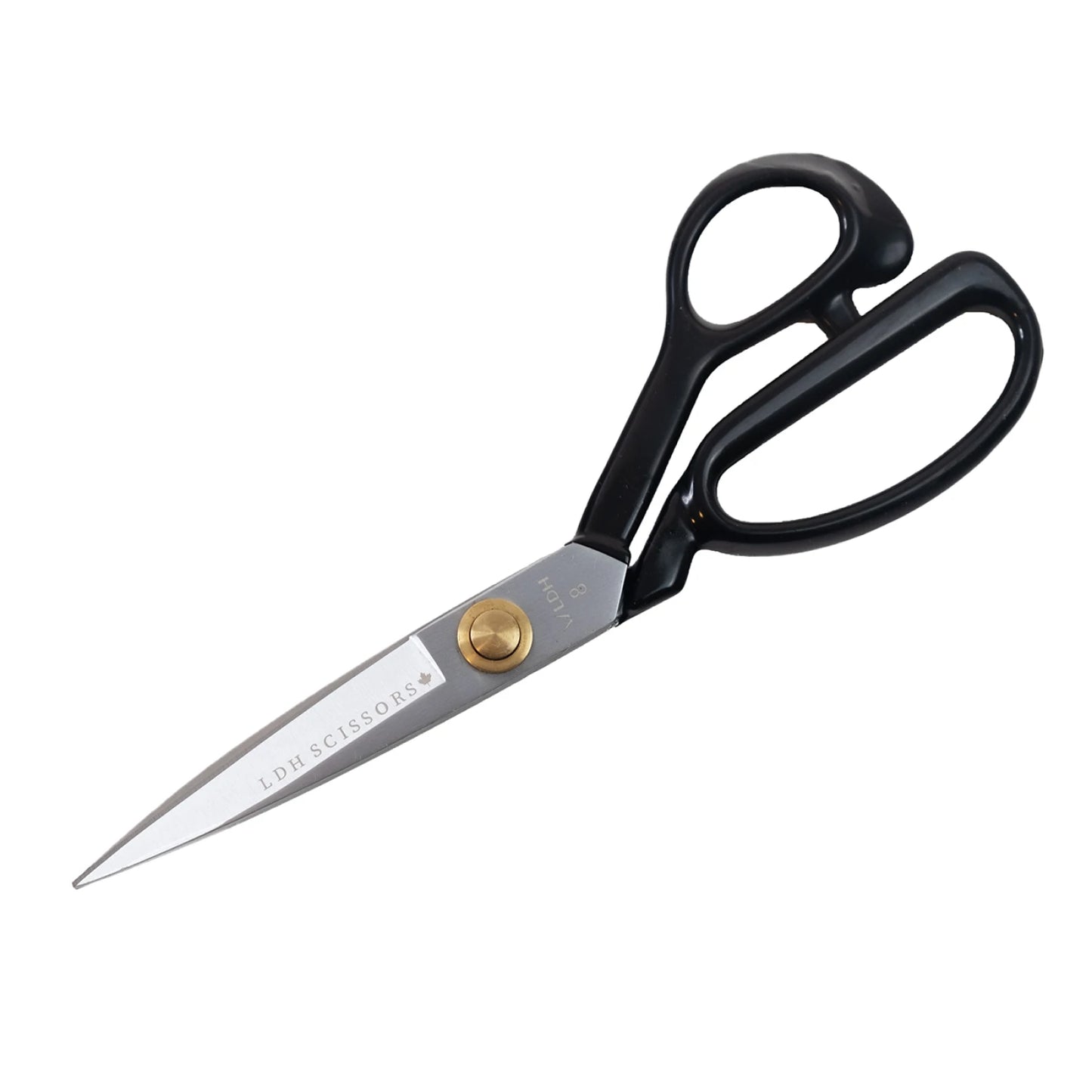 Our Traditional Fabric Shears were one of our first products when LDH Scissors was founded in 1990. They are crafted from carbon steel and hollow-ground to ensure precise cuts.
Our Traditional Fabric Shears are crafted from industrial-grade carbon steel, the same material and process used to make our Midnight Edition Fabric Shears.
The classic shape of our handles are rubber coated to provide more padding to protect your hands.
They can cut through multiple layers of fabric, leather, fleece, vinyl, denim