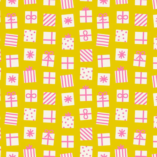 Manufacturer: Ruby Star Society
Designer: Kimberly Kight
Collection: Merry Happy
Print Name: Secret Santa in Golden Hour
Material: 100% Cotton
Weight: Quilting
SKU: RS3100-11
Width: 44 inches