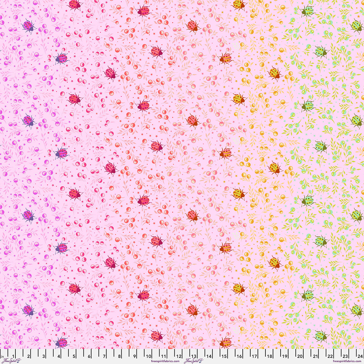 Manufacturer: Freespirit Fabrics
Designer: Tula Pink
Collection: Down to Earth
Print Name: Spot On in Afterglow
Material: 100% Cotton
Weight: Quilting
SKU: PWTP296.AFTERGLOW
Width: 44 inches
