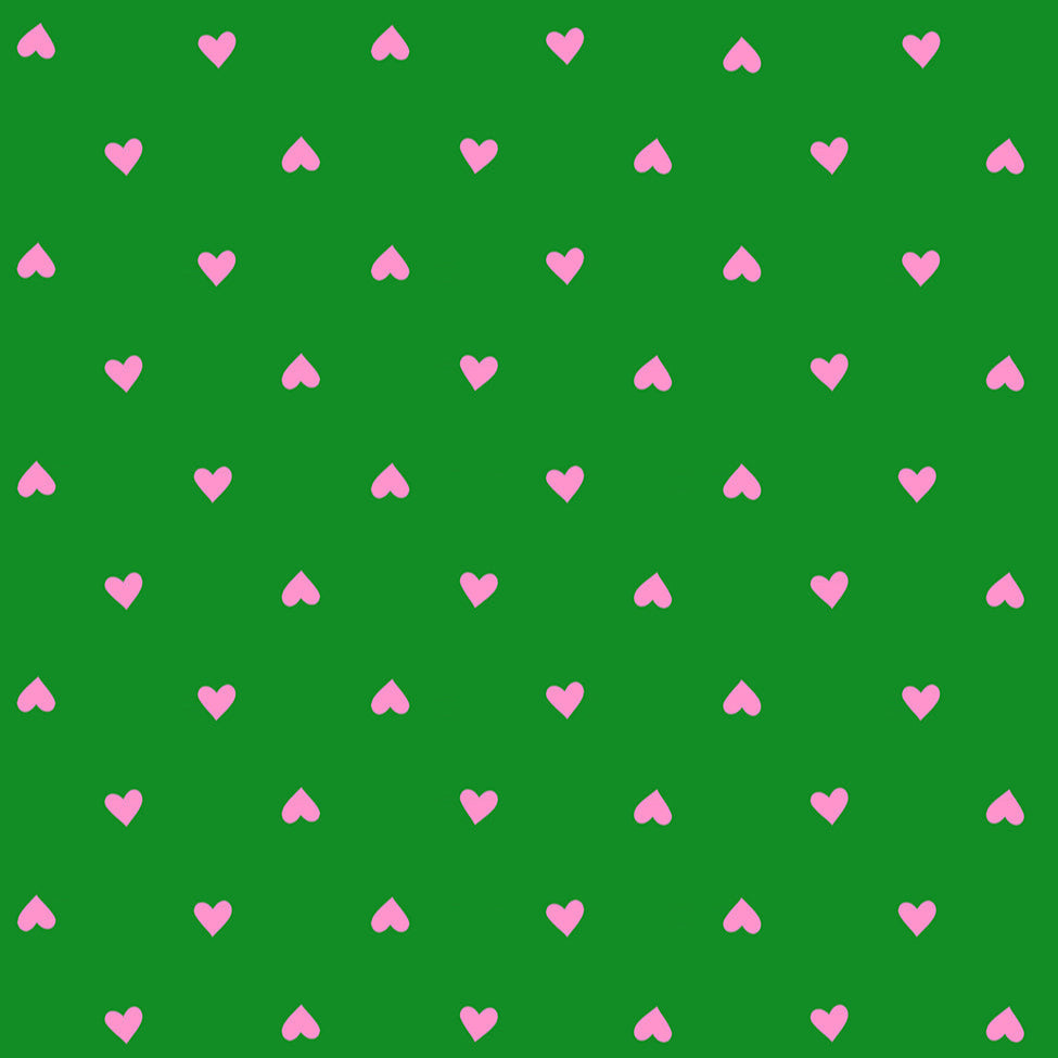 Manufacturer: Ruby Star Society
Designer: Melody Miller
Collection: Trinketry
Print Name: Hearts in Deep Verdant and Neon
Material: 100% Cotton
Weight: Quilting
SKU: RS0091-34
Width: 44 inches