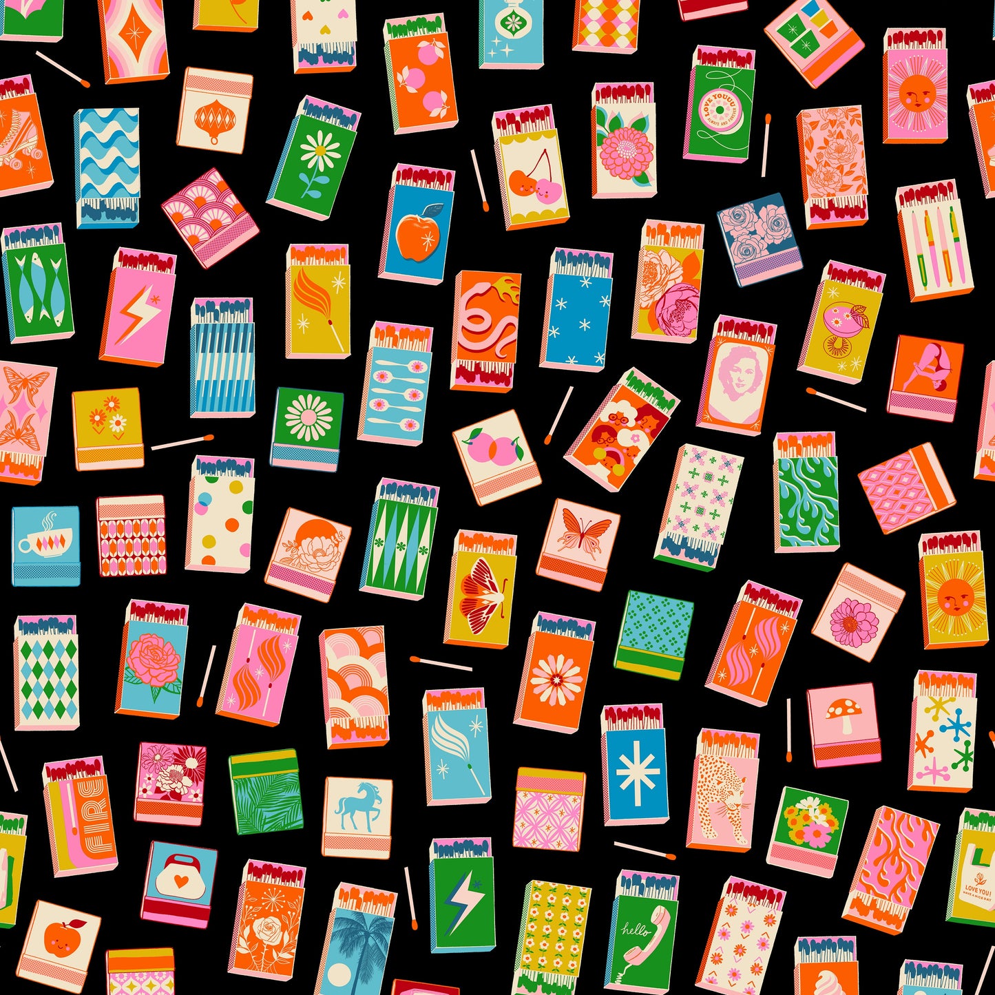 Manufacturer: Ruby Star Society
Designer: Melody Miller
Collection: Trinketry
Print Name: Matchmaker in Black
Material: 100% Cotton
Weight: Quilting
SKU: RS0109-21
Width: 44 inches