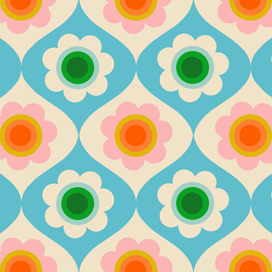 Manufacturer: Ruby Star Society
Designer: Melody Miller
Collection: Trinketry
Print Name: Trinketry Floral in Turquoise
Material: 100% Cotton
Weight: Quilting
SKU: RS0114-18
Width: 44 inches