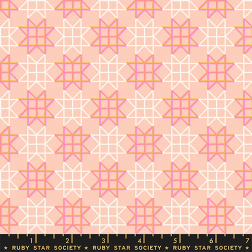 Manufacturer: Ruby Star Society
Designer: Rashida Coleman-Hale
Collection: Paper Cuts 2
Print Name: Paper Star in Peach Puff
Material: 100% Cotton
Weight: Quilting
SKU: RS1114-15
Width: 44 inches