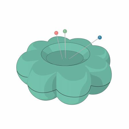 Lori Holt Flower Power Magnetic Pin Holder - Sea Glass