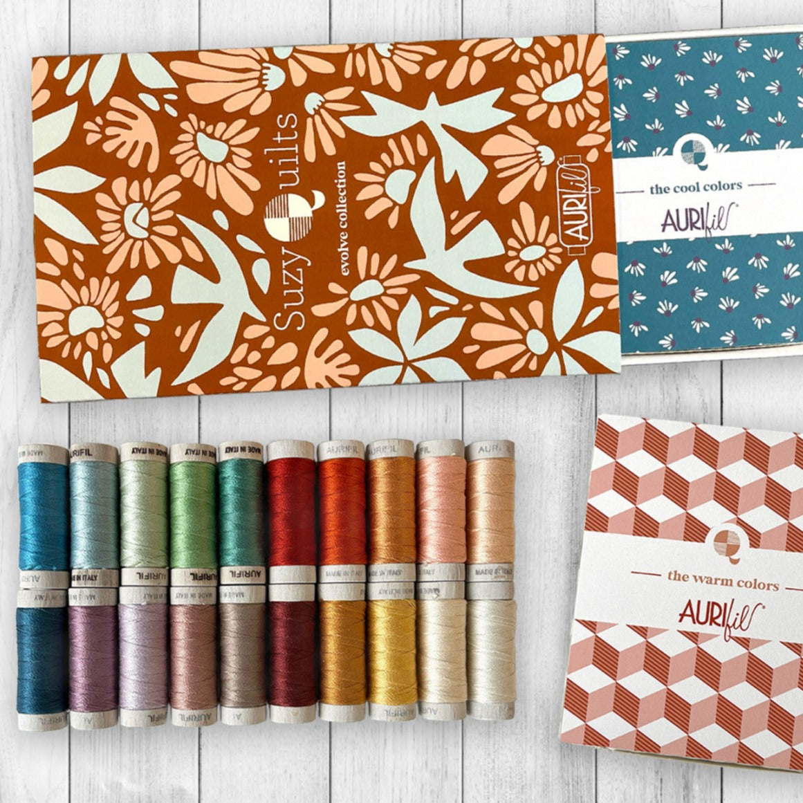 Aurifil - Suzy Quilts - Evolve Collection (8wt)