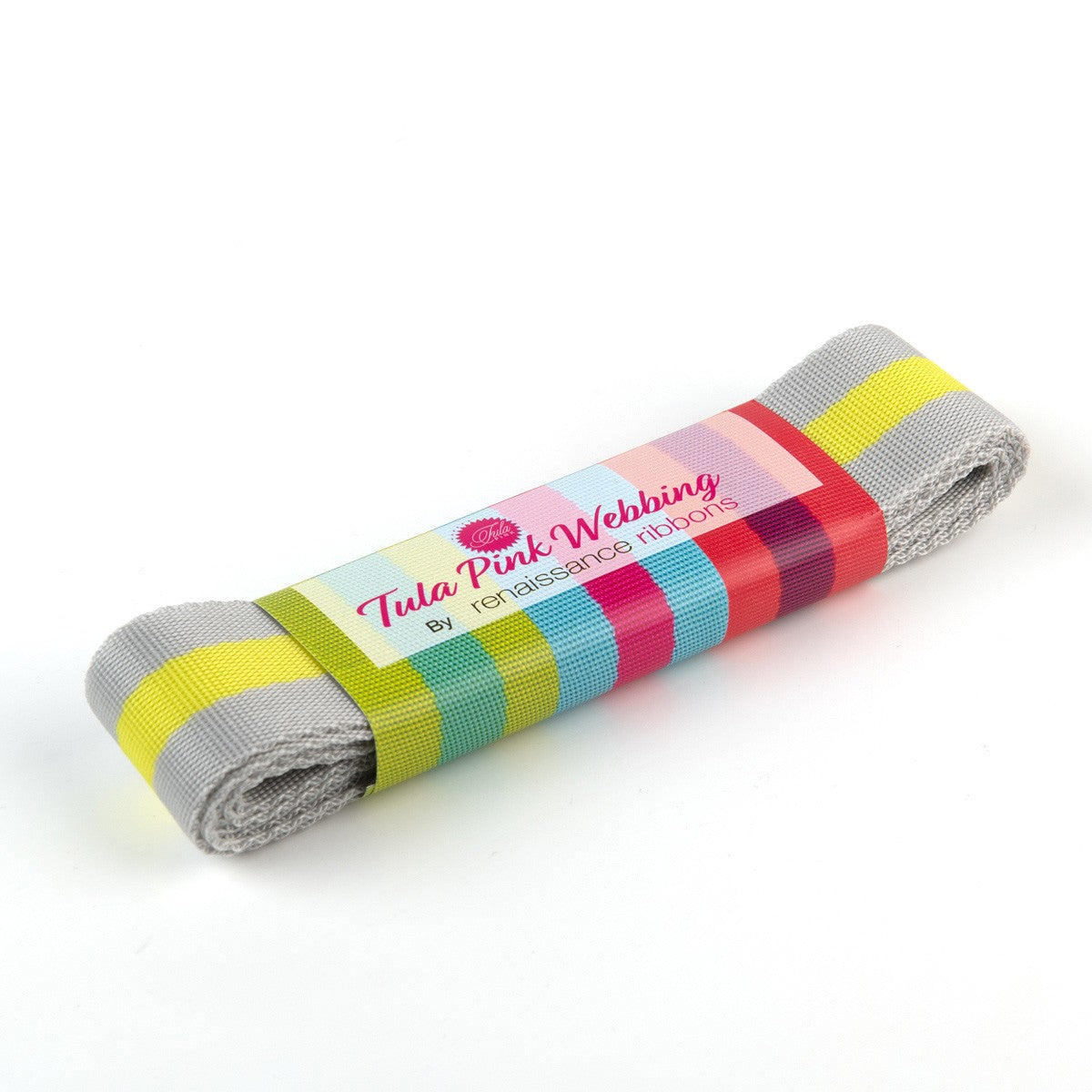 Tula Pink striped Nylon Webbing - 1.5in wide - Soft grey and neon yellow - A game Changer in Bag Making!
Color: Grey and Lime
Size: 1.5in x 2yds
Use: Bag Making
Included: 2 yds bundle