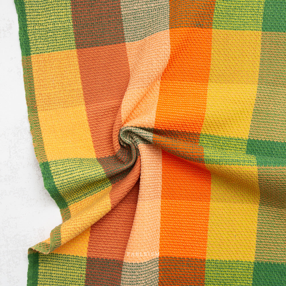 Manufacturer: Fableism Supply Co.
Designer: Fableism Supply Co.
Collection: Waffle Happy Checkers
Print Name: Waffle Happy Checkers in Cider
Material: 100% Cotton Woven
SKU: WHC-03-3HC-CIDER
Width: 55 inches