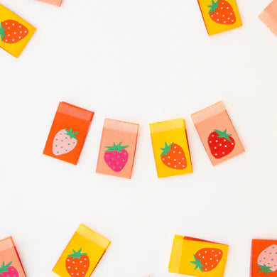 Add a sweet and charming touch to your sewing projects with our double-sided Strawberry Multipack Woven Labels. This multipack features warm colors and cute strawberry designs, perfect for adding personality to your quilts, bags, and garments.
Sold in packs of 8 labels
100% polyester manufactured ethically in China and are OEKO-TEX Standard 100 certified