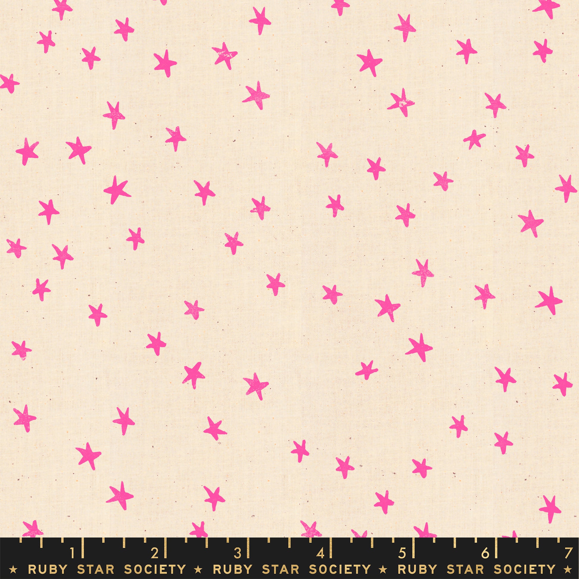 Manufacturer: Ruby Star Society Designer: Alexia Abegg Collection: Starry Print Name: Neon Pink Material: 100% Cotton  Weight: Quilting  SKU: RS4109-36 Width: 44 inches