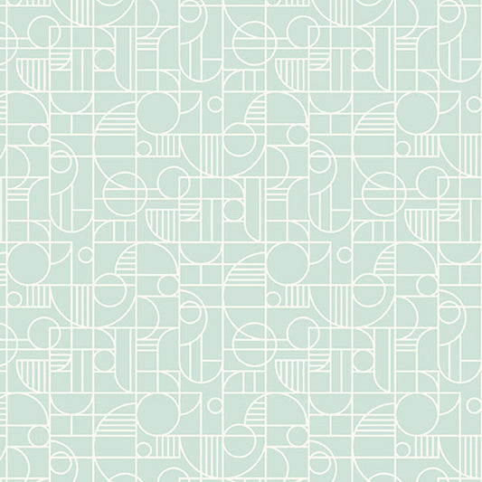 Manufacturer: Andover Fabrics Designer: Libs Elliott Collection: Rancho Relaxo Print Name: Gateway in Sea Glass Material: 100% Cotton Weight: Quilting  SKU: A-746-T Width: 44 inches