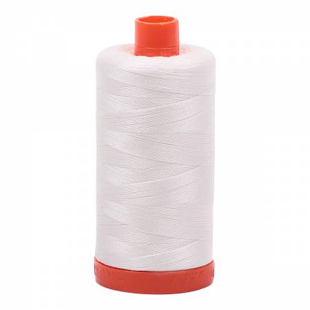 Large Spool 50wt: 2026 Chalk. 1422 yds. 100% Long Staple Mercerized Egyptian Cotton. For Machine Embroidery, Quilting and Serging.