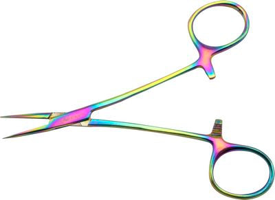 Tula Pink Hardware Canada.  Tula Pink Hemostat with Arrow Point 5 Inch.  Ideal for pushing, pulling, turning or stuffing. This size hemostat is great for stuffing batting into applique piece