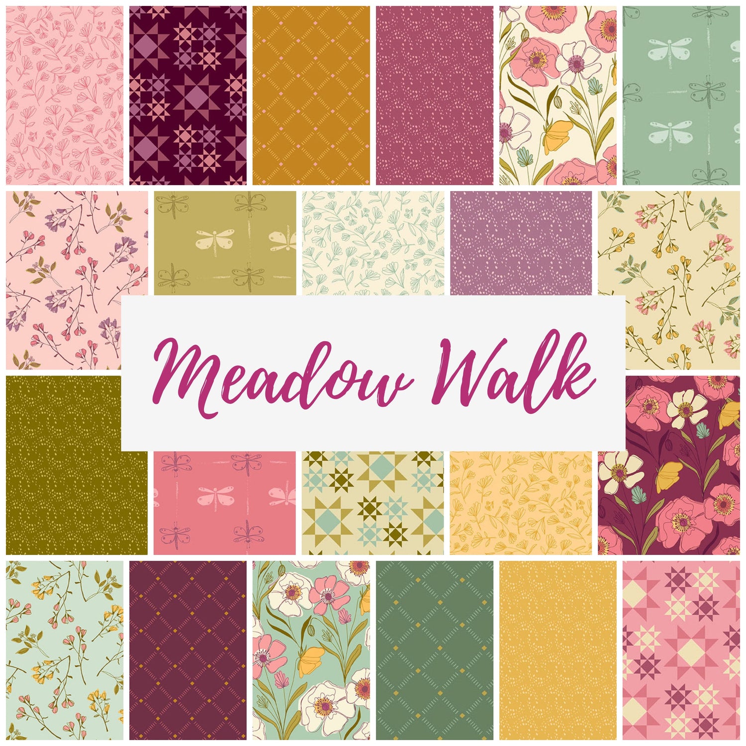 Meadow Walk by Alexandra Bordallo for Andover Fabrics