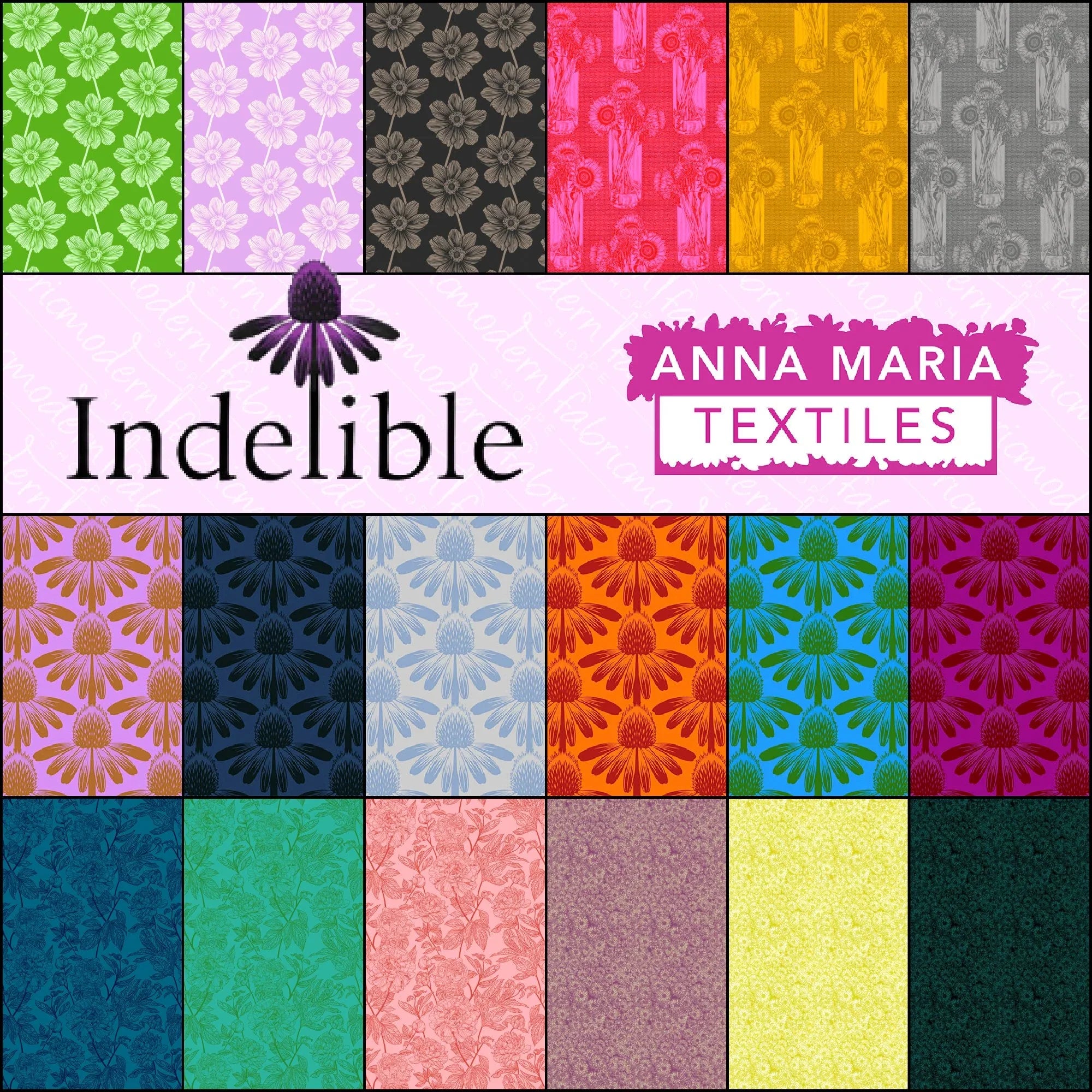 Anna Maria Textiles - Indelible – Birdie and Dot Fabrics