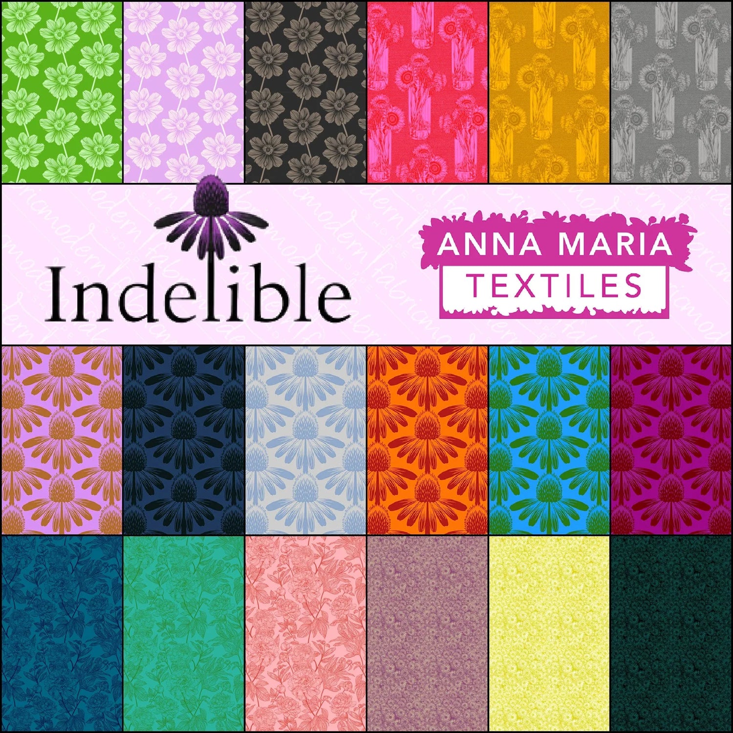 Indelible by Anna Maria Parry for Anna Maria Textiles.