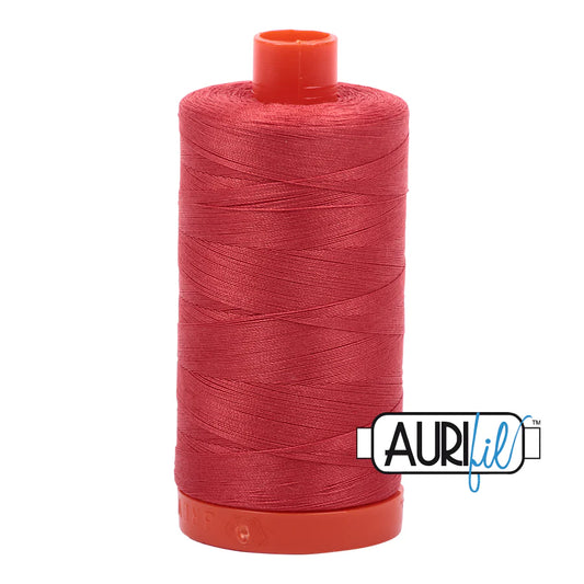 Large Spool 50wt: 2255 Dark Red Orange. 1422 yds.

100% Long Staple Mercerized Egyptian Cotton. For Machine Embroidery, Quilting and Serging.