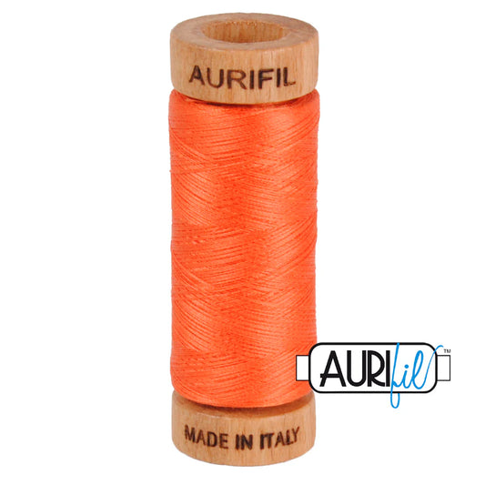 1 small spool 80wt: 1154 Dusty Orange. 220 yds.