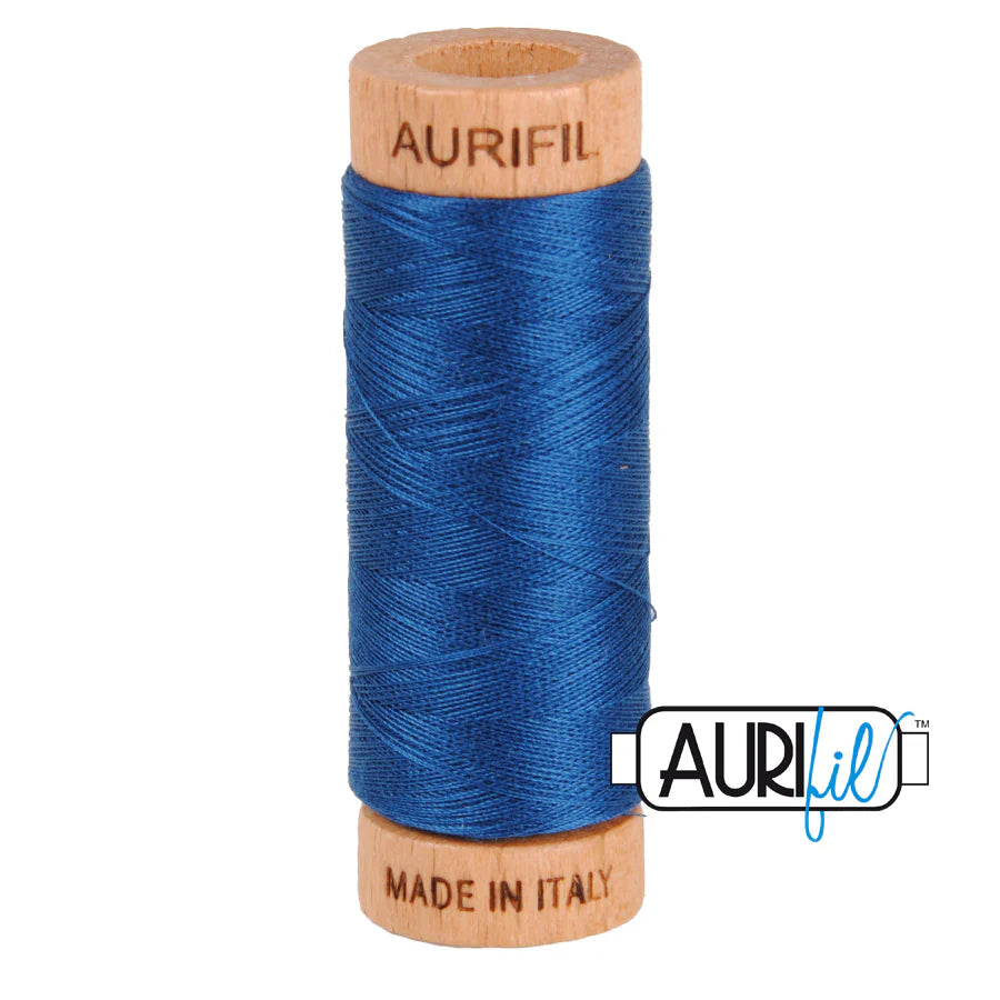 1 small spool 80wt: 2783 Delft Blue. 220 yds.