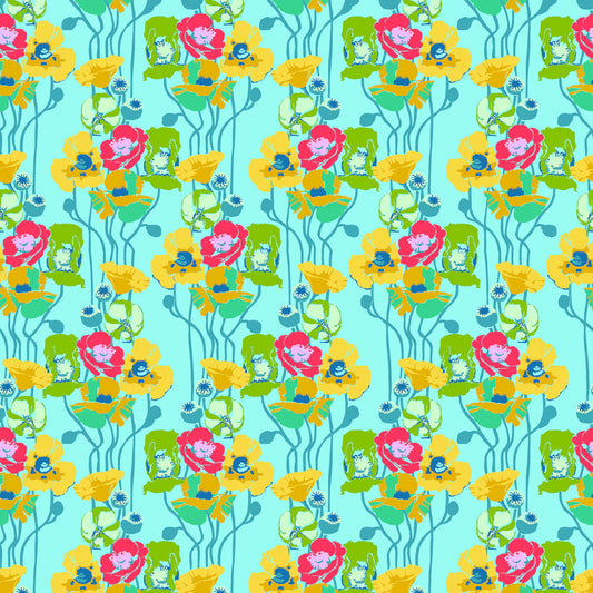 Manufacturer: Anna Maria Textiles for Northcott Fabrics
Designer: Anna Maria Parry
Collection: Overdressed
Print Name: Pouring Poppies in Clear
Material: 100% Cotton
Weight: Quilting
SKU: AMT151-40C
Width: 44 inches